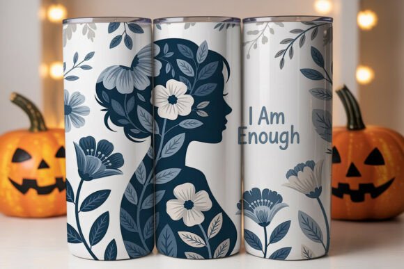 Blue Floral Silhouette 20oz Tumbler Wrap Review