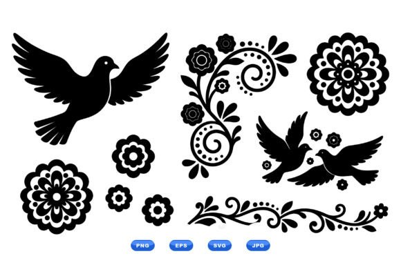 Dove Floral SVG Clipart Review