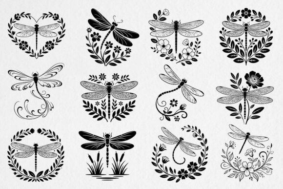 Drafting the Dragonfly Floral SVG Bundle for Real Embroidery