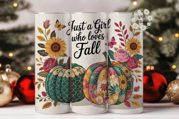 Floral Fall Pumpkins 20oz Tumbler Wrap Review