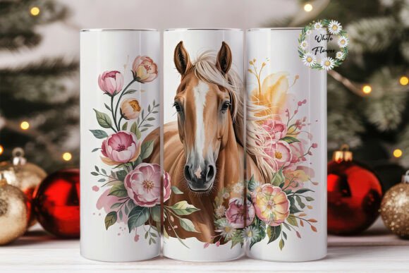 Floral Palomino Horse 20oz Tumbler Review