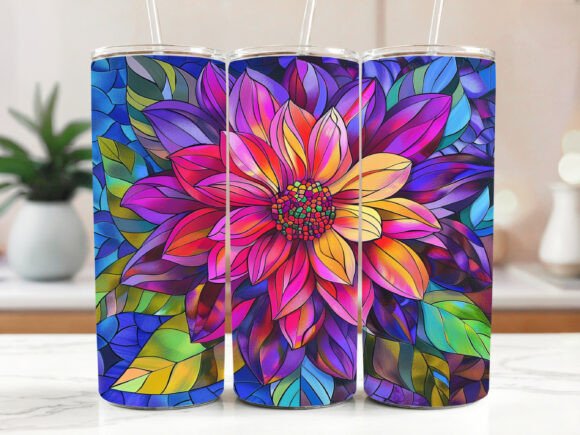Floral Tumbler Wrap with Dahlias: A Designer's Review