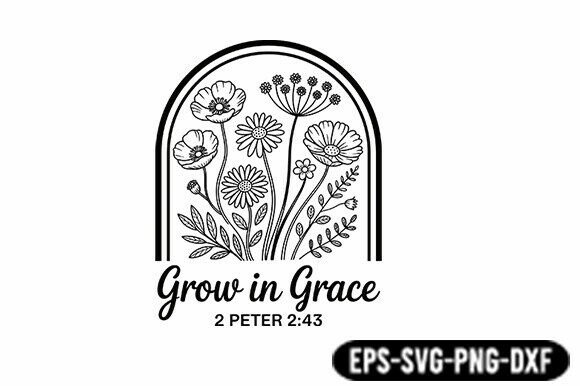Grow in Grace Arch Floral SVG Review