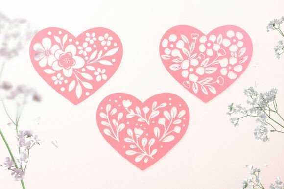 Heart SVG Heart Floral Svg Heart Review