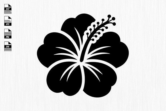 Hibiscus Floral Svg,Flower Review for Real Embroidery