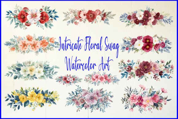 Intricate Floral Swag Watercolor Art Review
