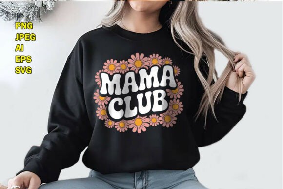 Mama Club Retro Floral T-Shirt Design Review