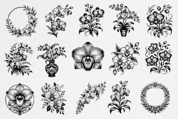 Orchid Floral SVG Bundle Review for Real Embroidery