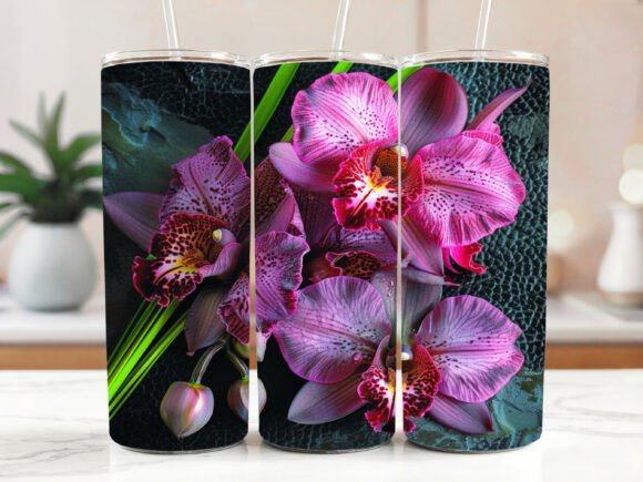 Orchid Tumbler Sublimation Design Floral Review