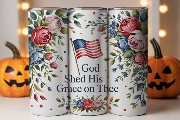 Patriotic Floral God s Grace Tumbler Review