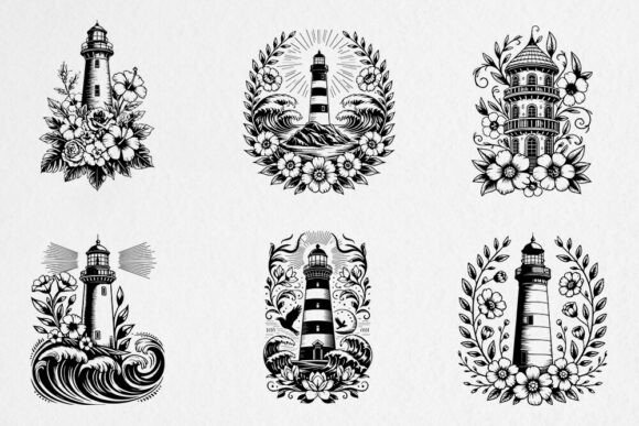 Vintage Lighthouse Floral SVG Bundle Review